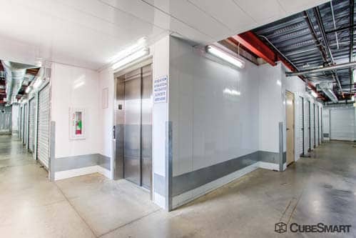 CubeSmart Self Storage interior hallway in Mansfield Texas
