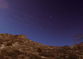 Night sky in Albuquerque, New Mexico