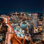 Atlanta skyline at night