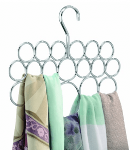 scarves on a hanger