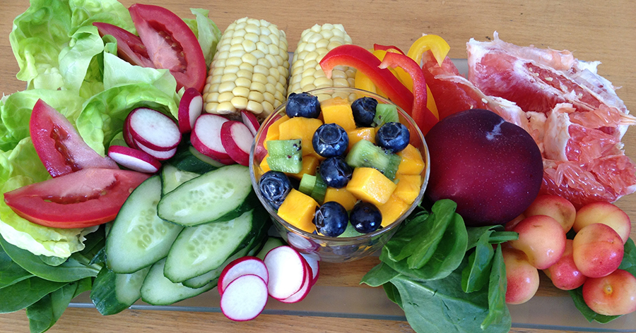 Assorted fruits and vegetables