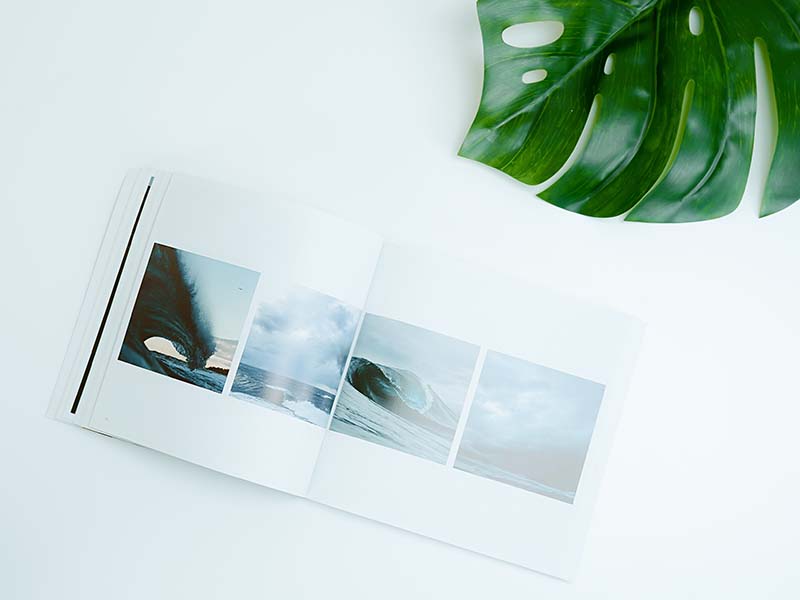 Modern printed photo album