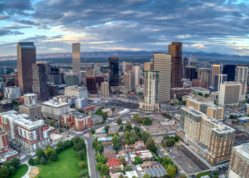 Aerial view of Denver, Colorado