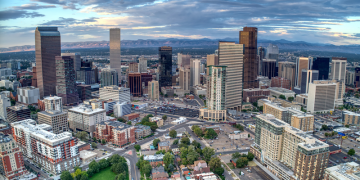 Aerial view of Denver, Colorado
