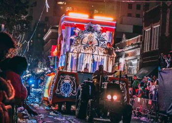 Parade float for Mardi Gras in New Orleans