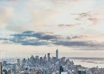 Bird's eye view of NYC