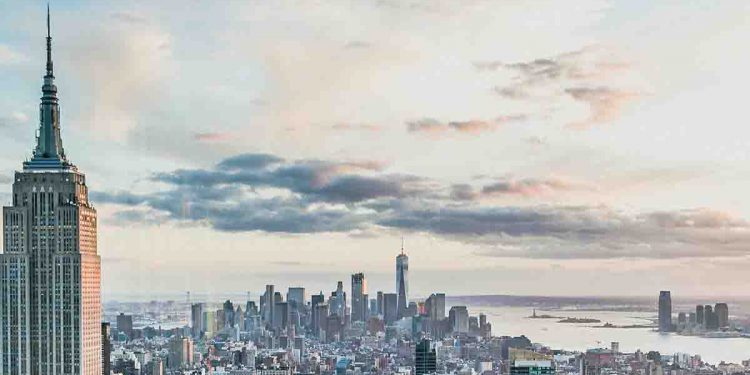 Bird's eye view of NYC