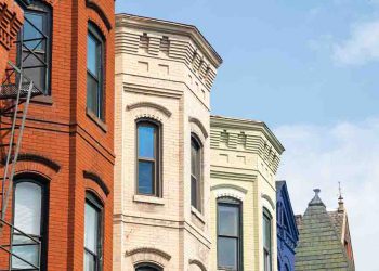 Row of homes in Washington DC