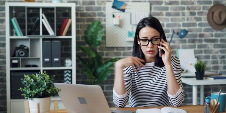 Talking on the phone