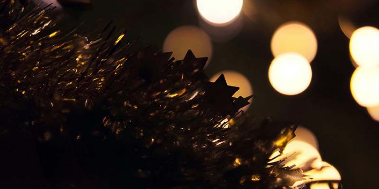 Star garland and lights