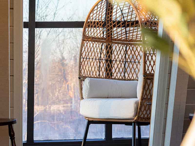Chair in a sunroom
