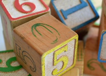 Colorful toy blocks.