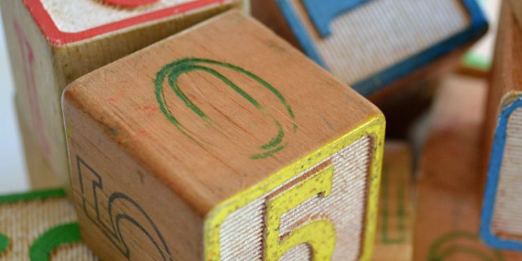 Colorful toy blocks.
