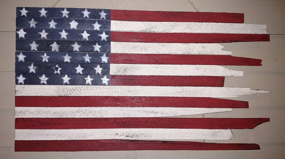 flag day american DIY project recycle