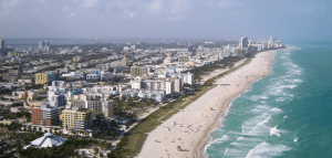 Miami Blog post 2 Aerial photo of Miami's South Beach