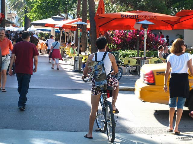 Lincoln Road in South Beach, Miami, Florida