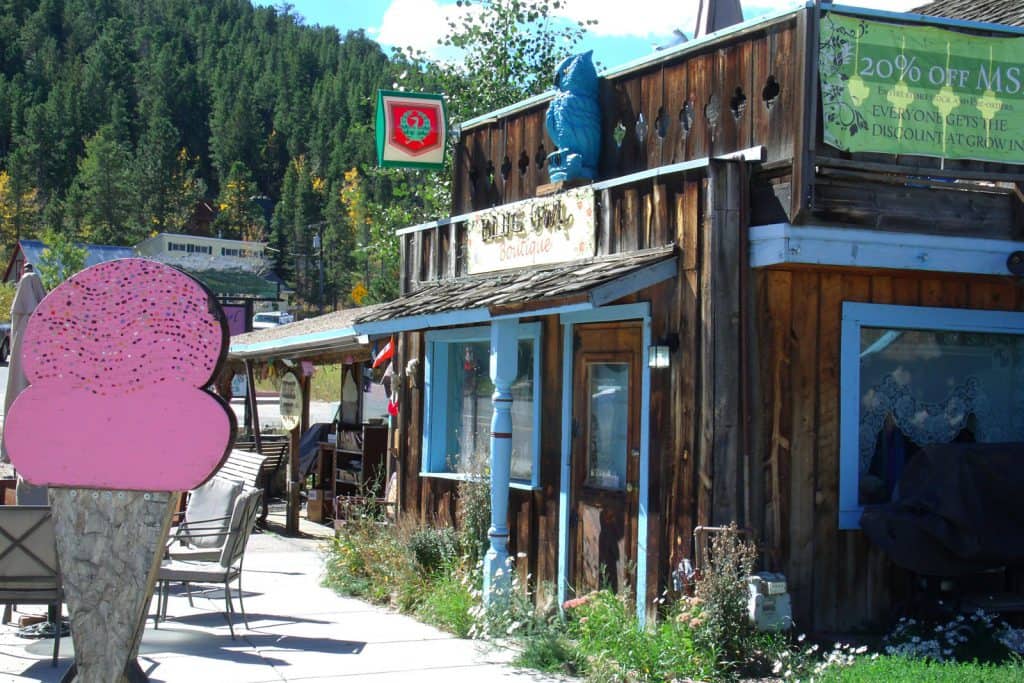 Quaint downtown of Nederland CO