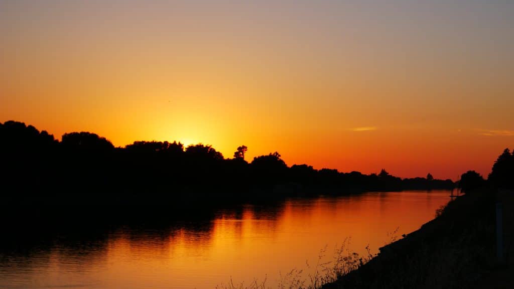 Sacramento River at Sunset