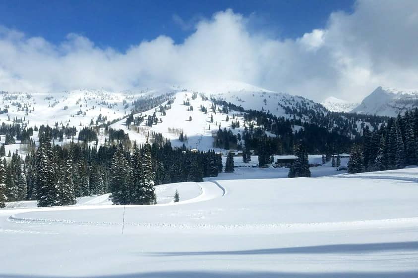 targhee resort in the snow