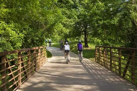 = Biking in Buffalo Bayou Bike Trail