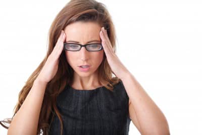 business woman stressed
