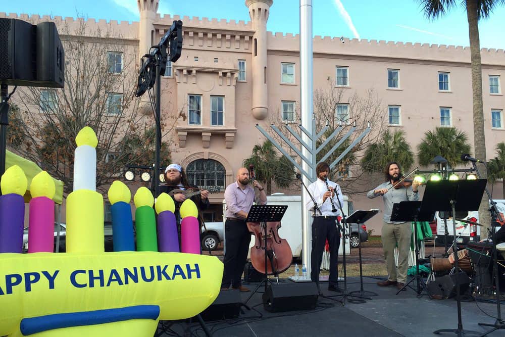 concert at chanukah in the square in charleston