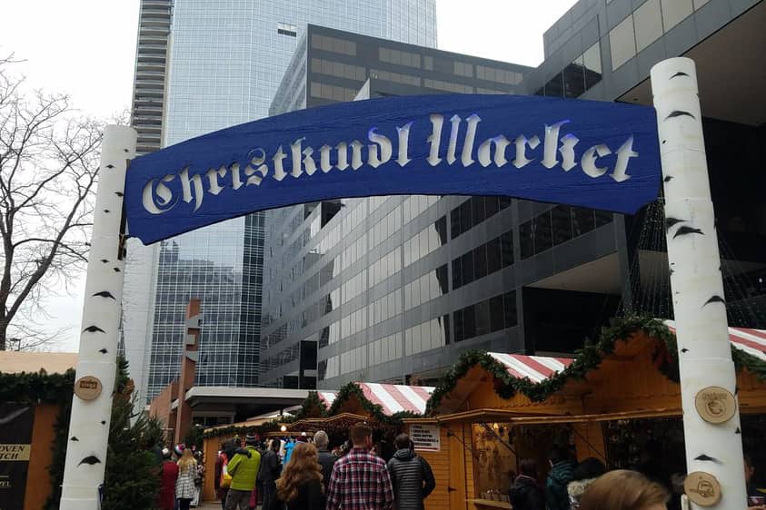 entrance to the christkindl market in denver