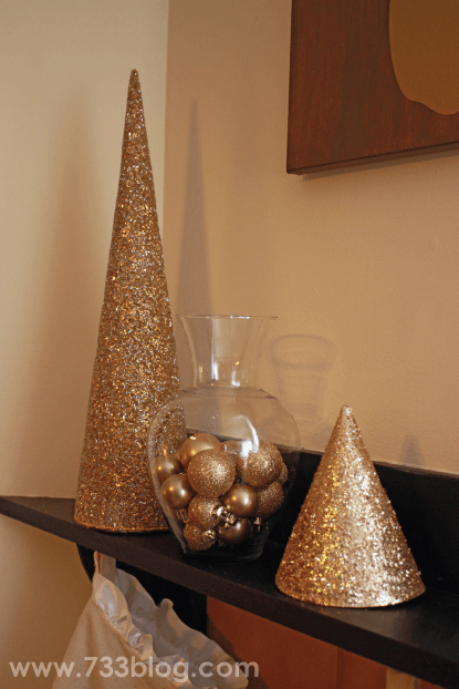 Glitter Paper Cone Tree Glitter Paper Cone Tree