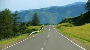 Road leading into the mountains