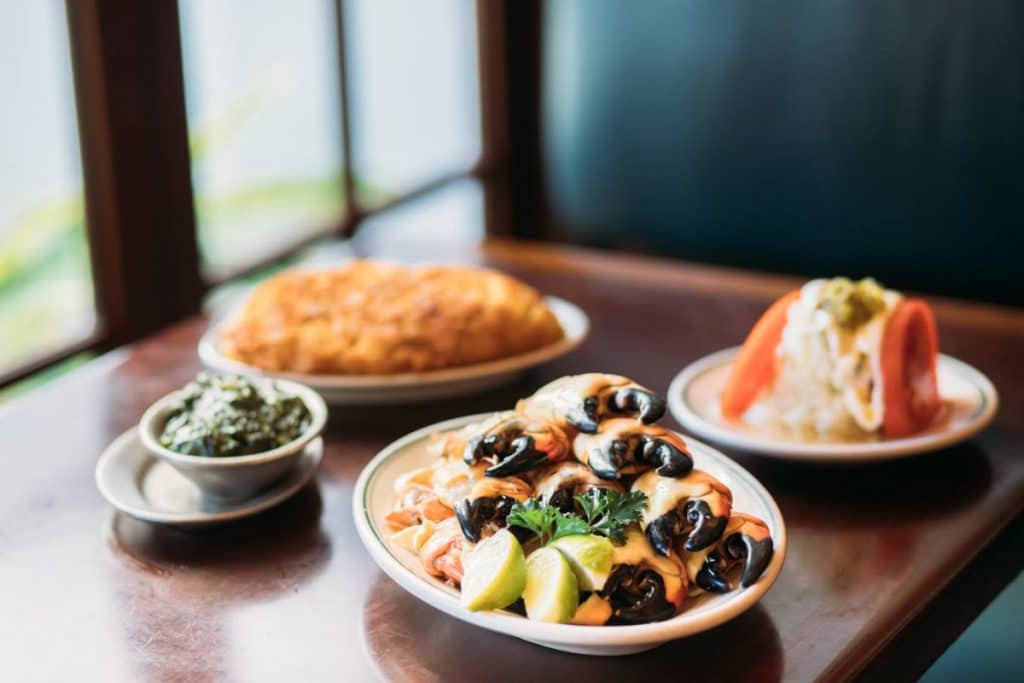 food from Joe's Stone Crab in Miami Beach, Florida