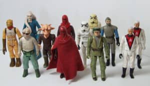 action figures lined up