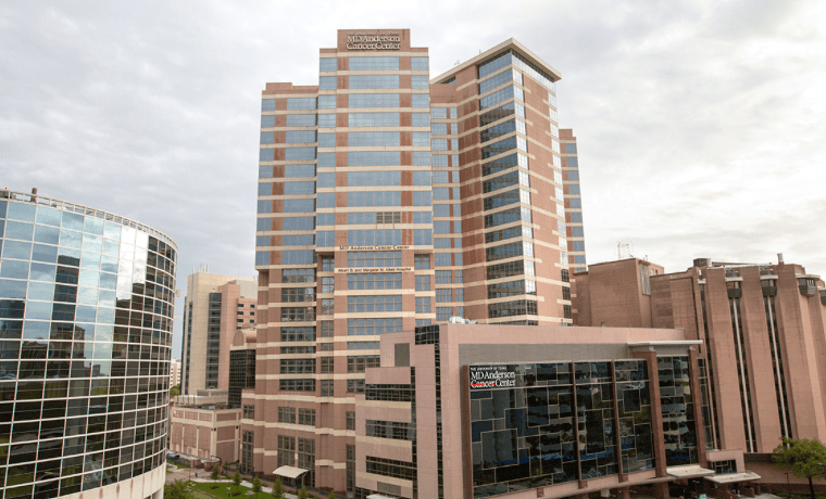 MD Anderson Cancer Center in the Texas Medical Center in Houston
