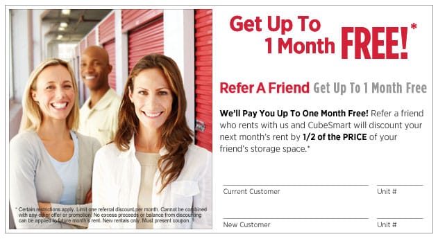 printable referral coupon - refer a friend and get up to 1 month free
